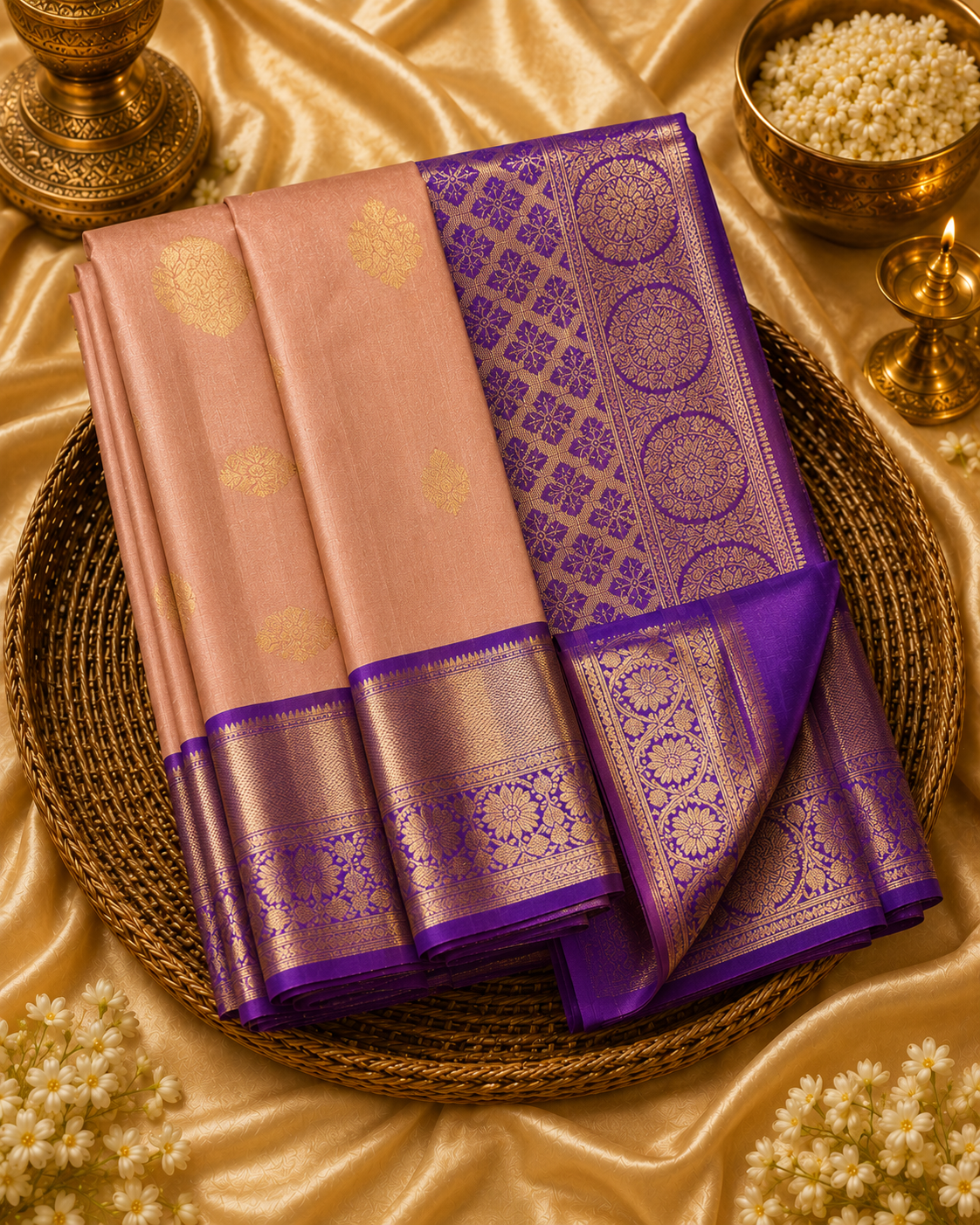 Rani Pink Banarasi Saree